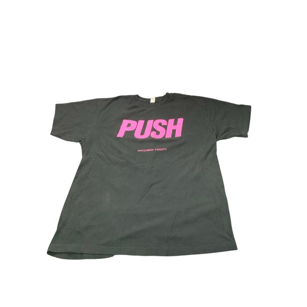 Matchbox Twenty Push T Shirt XL Black Pink Graphic Band Tee Tultex Cotton